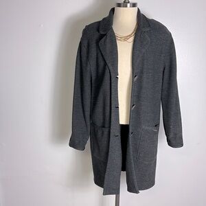 Vintage Geiger Collections Austria Grey Wool Jacket Sweater SzL